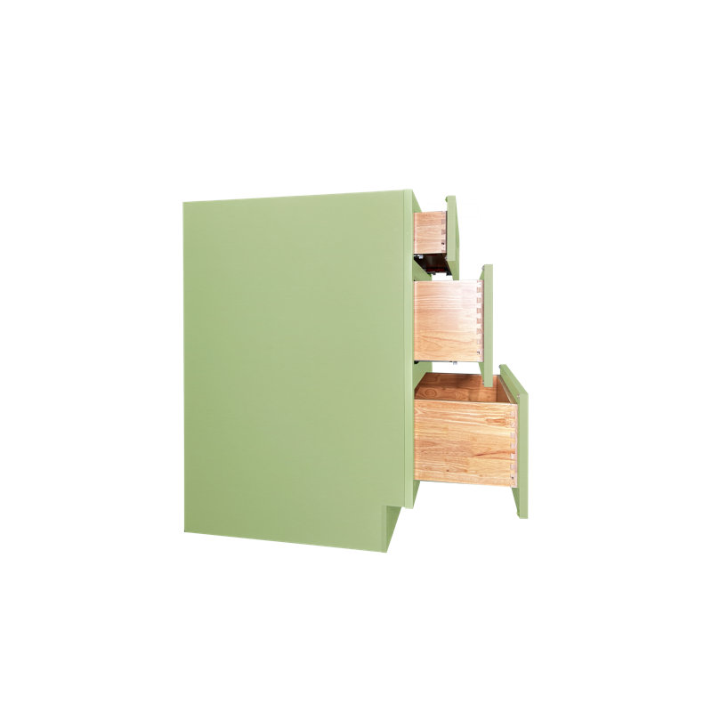 Armoire de base à 3 tiroirs en contreplaqué Shaker, prête à assembler, 21"