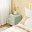 40cm W Metal Bedside Table