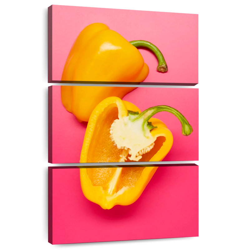 Yarlin Yellow Bell Pepper, 74" H x 48" W