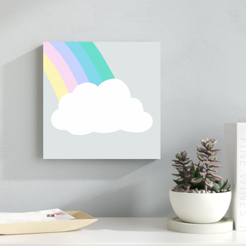 Nuage arc-en-ciel I, H 12 po x l 12 po