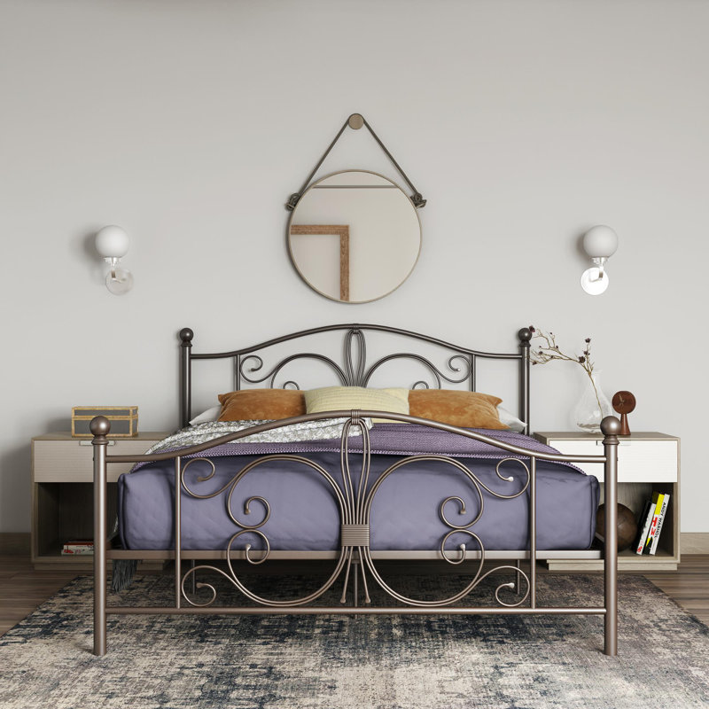 Kourtney Bed, Double (4'), Bronze