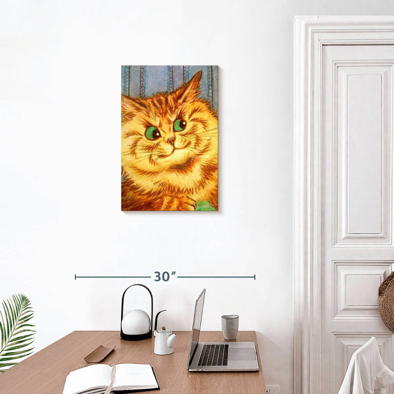 Brampt Quizzical Cat, 24" H x 16" W