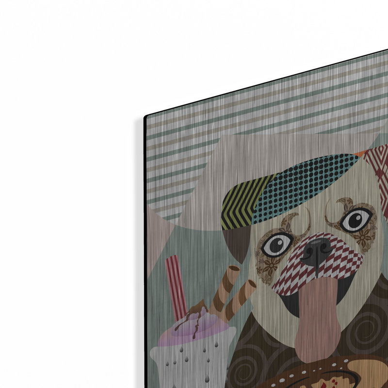 «Pug» par Lanre Adefioyue, H 16 po x l 12 po