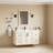 Radius 4-Piece Bathroom Hardware Set in Matte Black-126538039