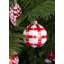 Ornements d'arbre de Noël à carreaux