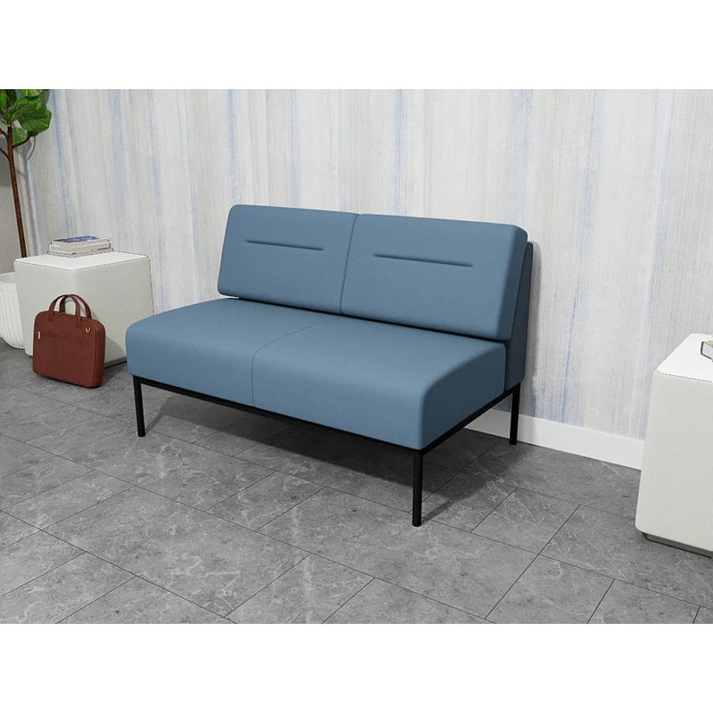 Causeuse Darsey, Avec alimentation, Noir, Open House Quarry - bleu