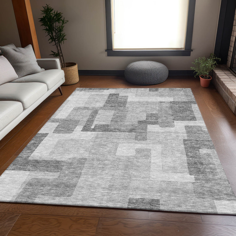  Tapis d'intérieur / extérieur antidérapant Neysa, Rectangle 5 pi x 7 pi 6 po