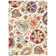 Dyson Floral Machine Woven Ivory/Red/Yellow/Gray Area Rug