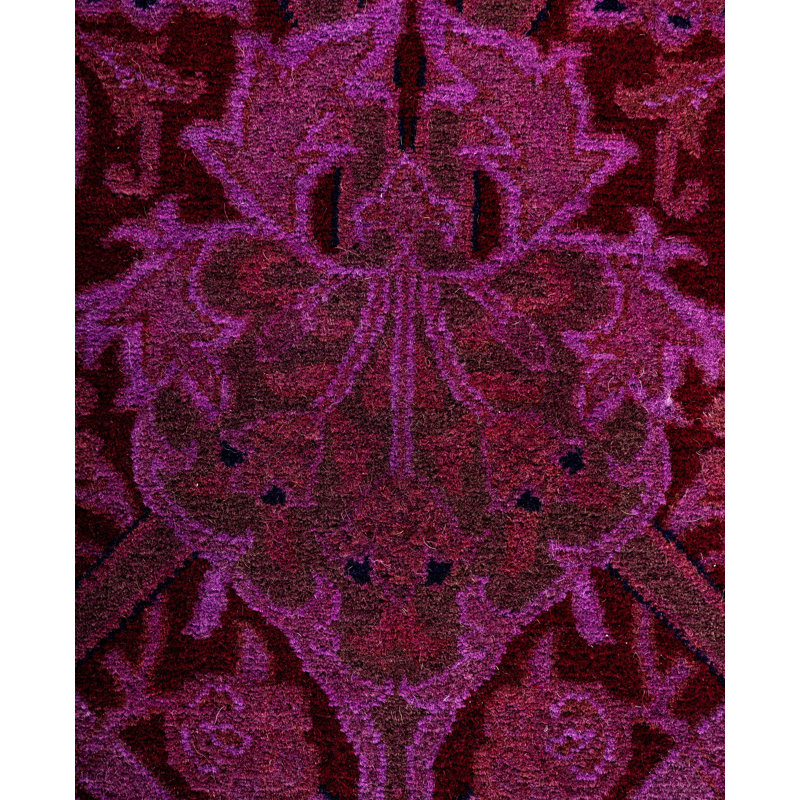 Overdyed One-of-a-Kind 6' 0" X 6' 2" Hand Knotted Area Rug