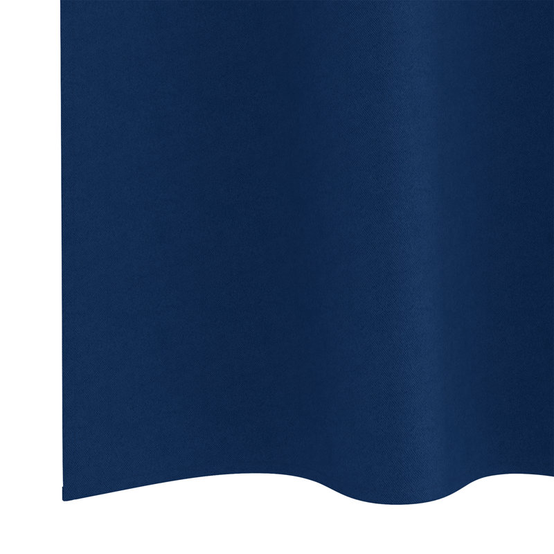 Tacorian Curtain Pair, Dark Blue, 140cm Width x 260cm Drop