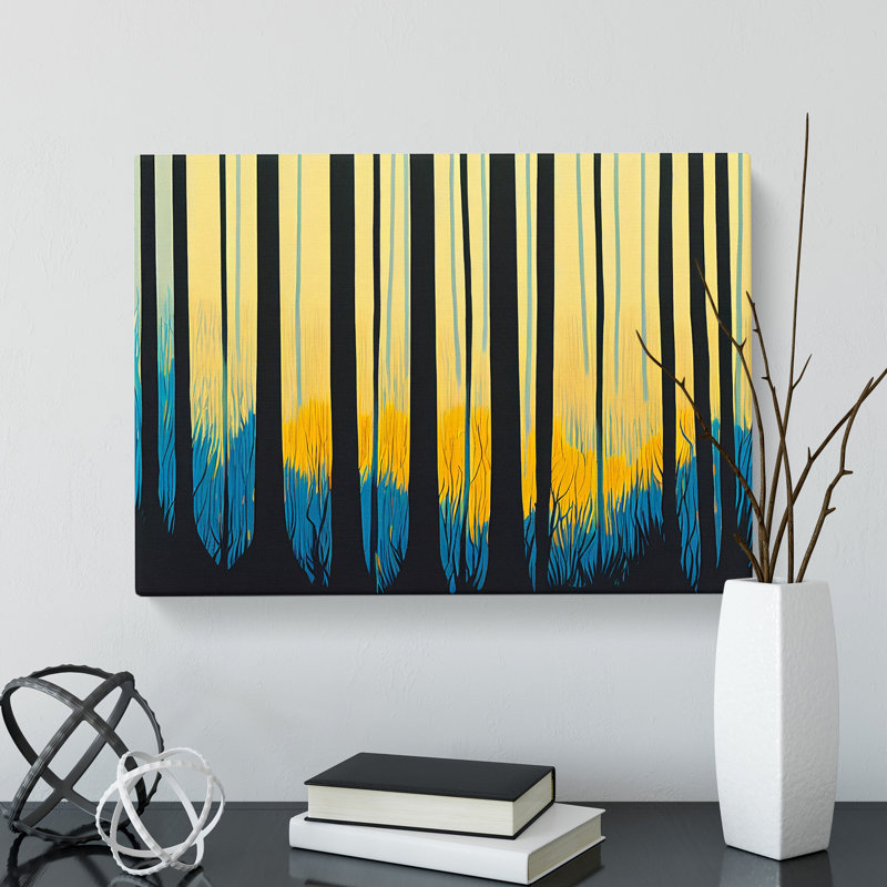 Artistic Abstract Forest - Wrapped Canvas, 40cm H x 60cm W x 3cm D