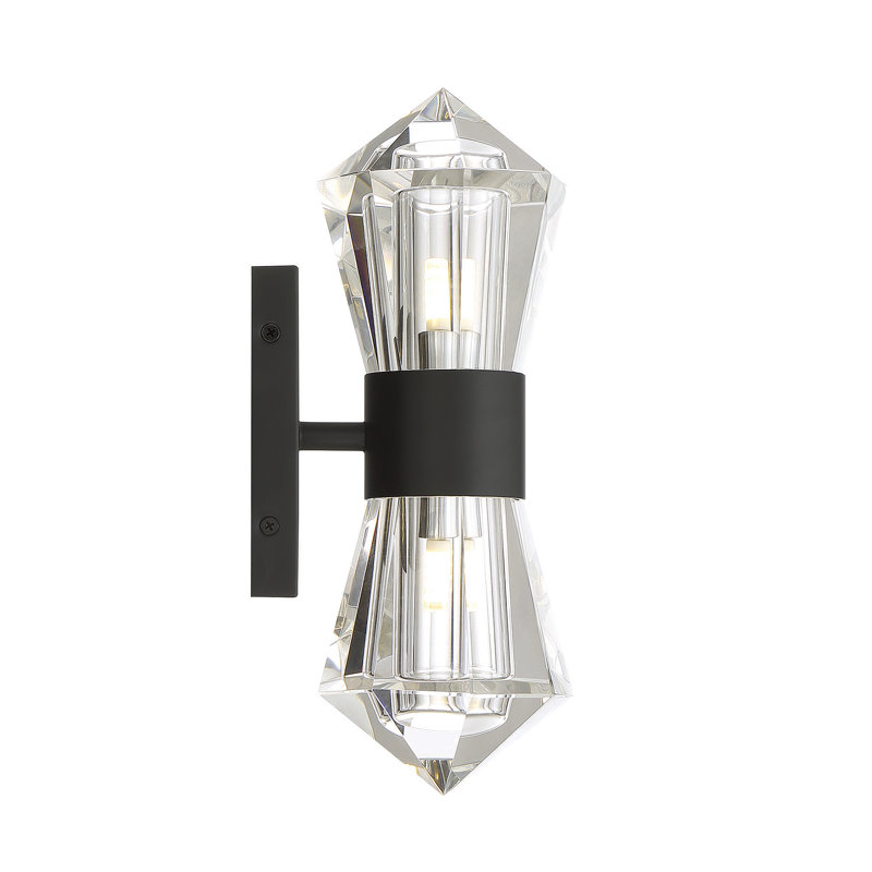 Dryden 2-Light LED Wall Sconce in Matte Black