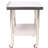 24 X 35-1/2 Inch 440Lbs Capacity Workstation With Backsplash, Adjustable Undershelf And 4 , Stainless Steel For Restaurant Laundry Storage Heavy Duty & Hotel Prepping