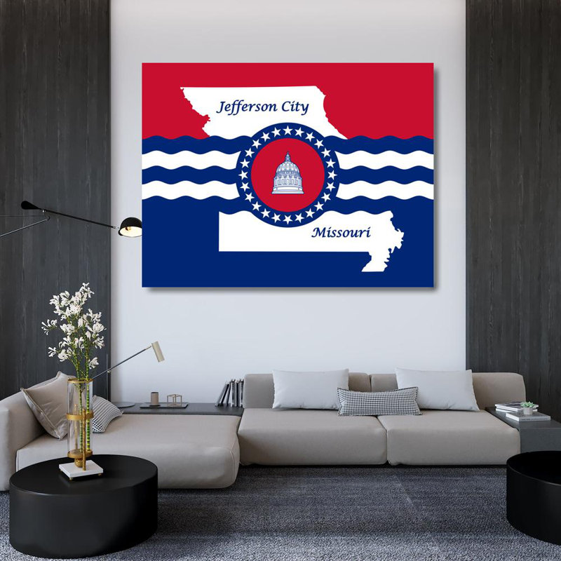 Jefferson City, Missouri, 36" H x 47" W