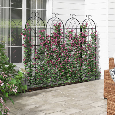 180cm W Metal Arched