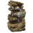  Rock and Log Tabletop Rustic Tabletop Fountain with LEDs