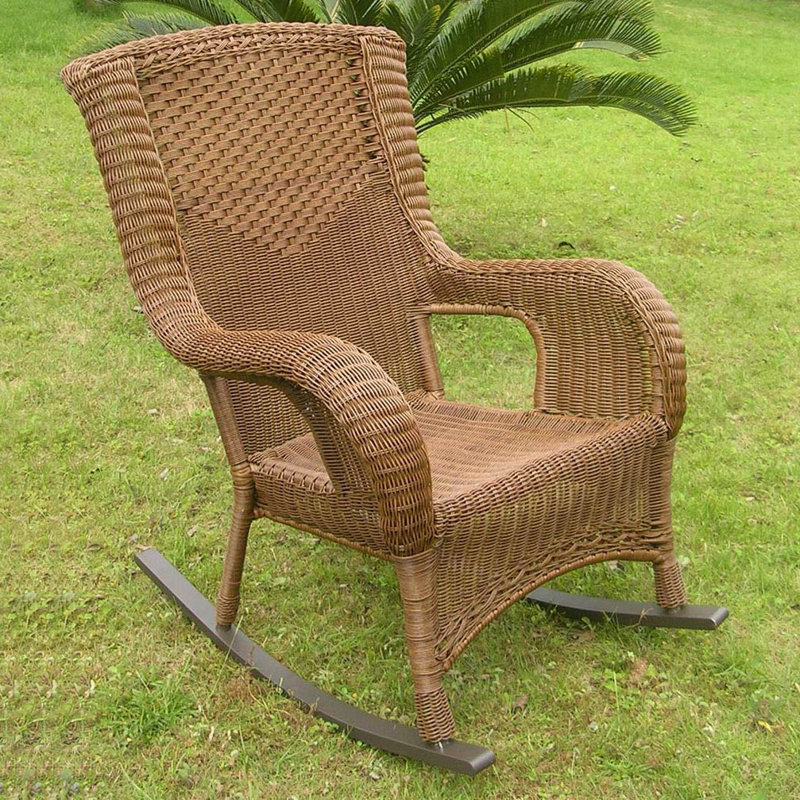 Chaise berçante Leevon, Moka