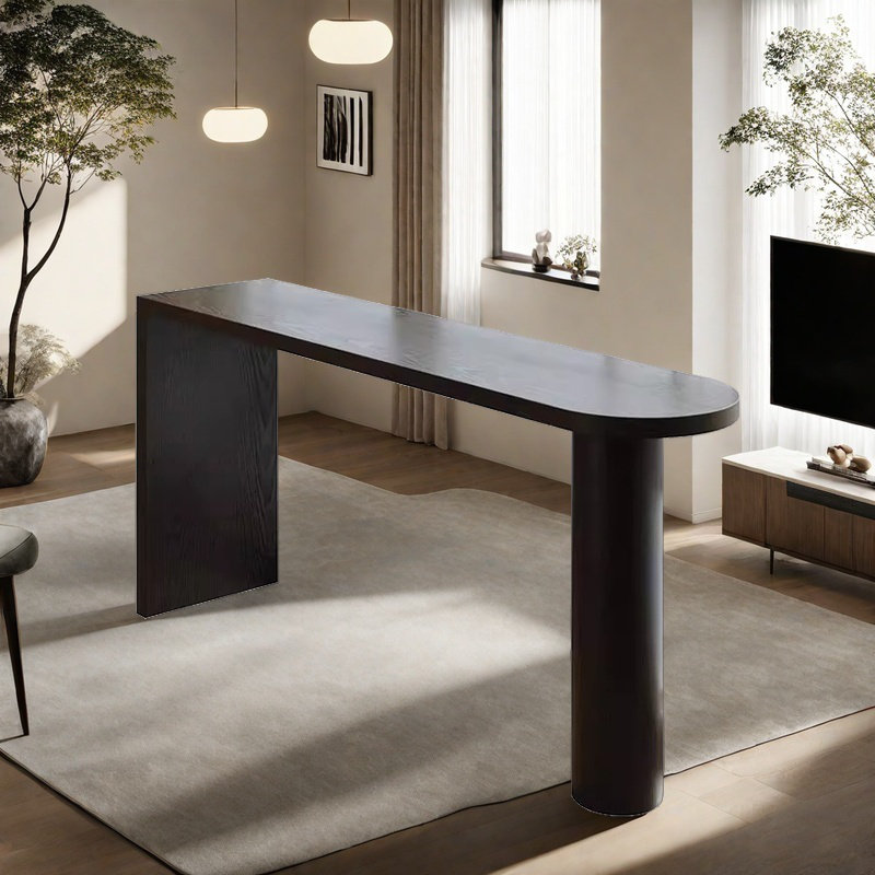 Table de bar légère de luxe pour petits appartements, H 41,3 po x L 55,1 po x l 17,7 po