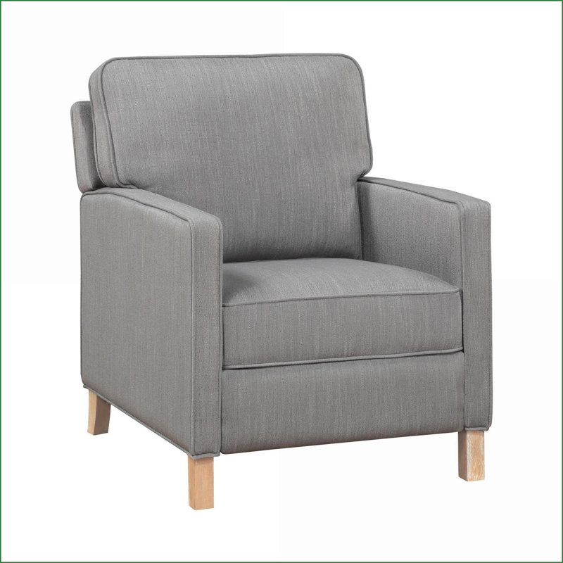 Fauteuil inclinable inclinable traditionnel Recliners - Tissu gris ardoise | Structure en bois massif | 1 pièce