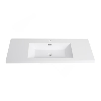 48" Bathroom  Resin Sink