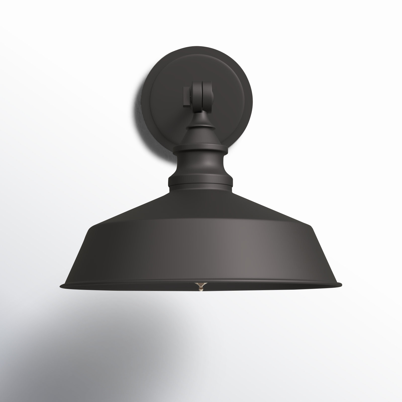 Jeb 10" W Steel Dimmable Armed Sconce, Oil Rubbed Bronze
