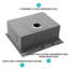 Évier de cuisine encastré 33 po - 33 po x 22 po Évier de cuisine à cuve simple à montage sur comptoir en acier inoxydable calibre 16