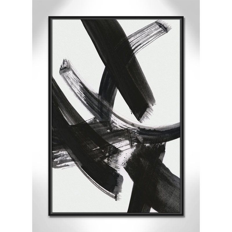 «Black Magic I Print» par Susan Jill, H 37,5 po x l 25,5 po x P 2 po, Noir