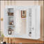 Armoire de salle de bain murale polyvalente avec plusieurs tablettes et un design élégant