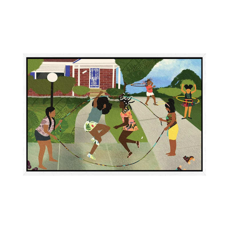 With My Cousins Nem 1 Piece Wall Art on Canvas, 66.04 cm H x 45.72 cm W, White Framed