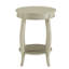 Table d'appoint Aberta au fini blanc antique