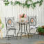 Three-Piece Mosaic Bistro Table Set - Multicoloured