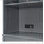 Queen Size Murphy Bed Wall Bed With Top Shelves & USB,Grey-1903492156