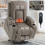 Fauteuil inclinable électrique à moteur Infinity Position pour personnes âgées, très résistant avec massage par vibration à 8 points, chauffage lombaire et port de charge USB-1889476901
