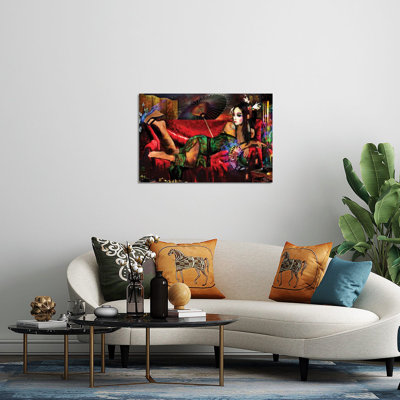 Geisha Print On Acrylic Glass