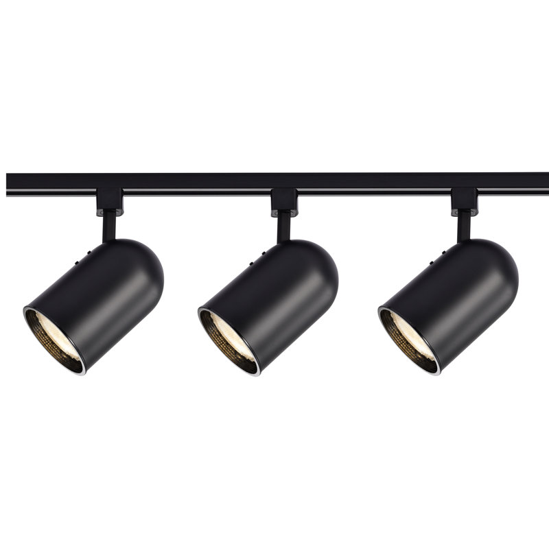 48'' 3 -Light Track Track Kit with Adjustable Head, Black