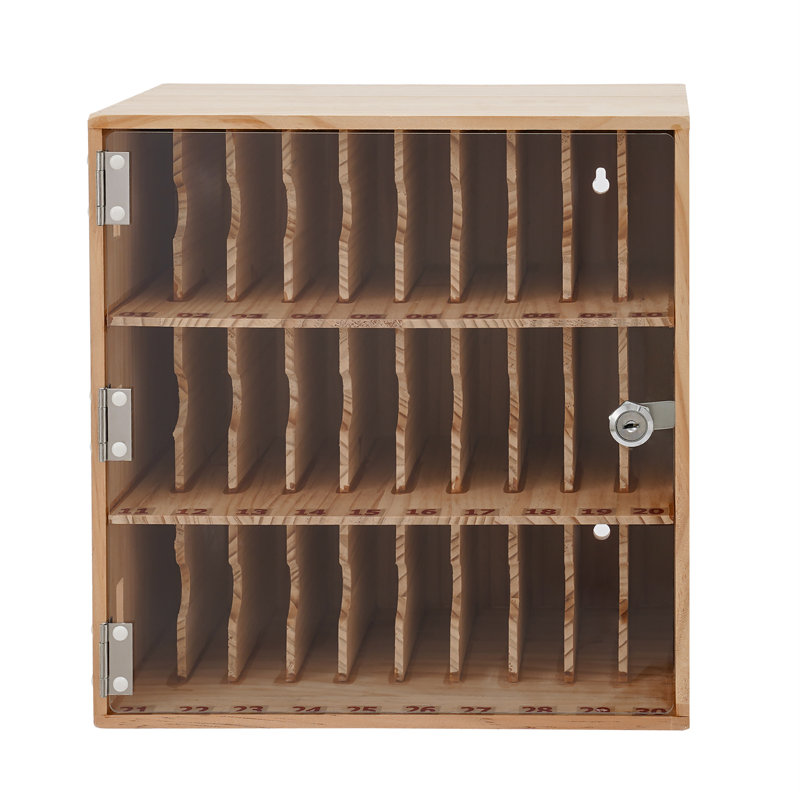 Cell Phones Storage Cabinet With Door Lock And Keys