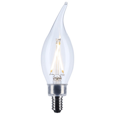 CA10 LED Candelabra Base Clear  CCT 120 Volt