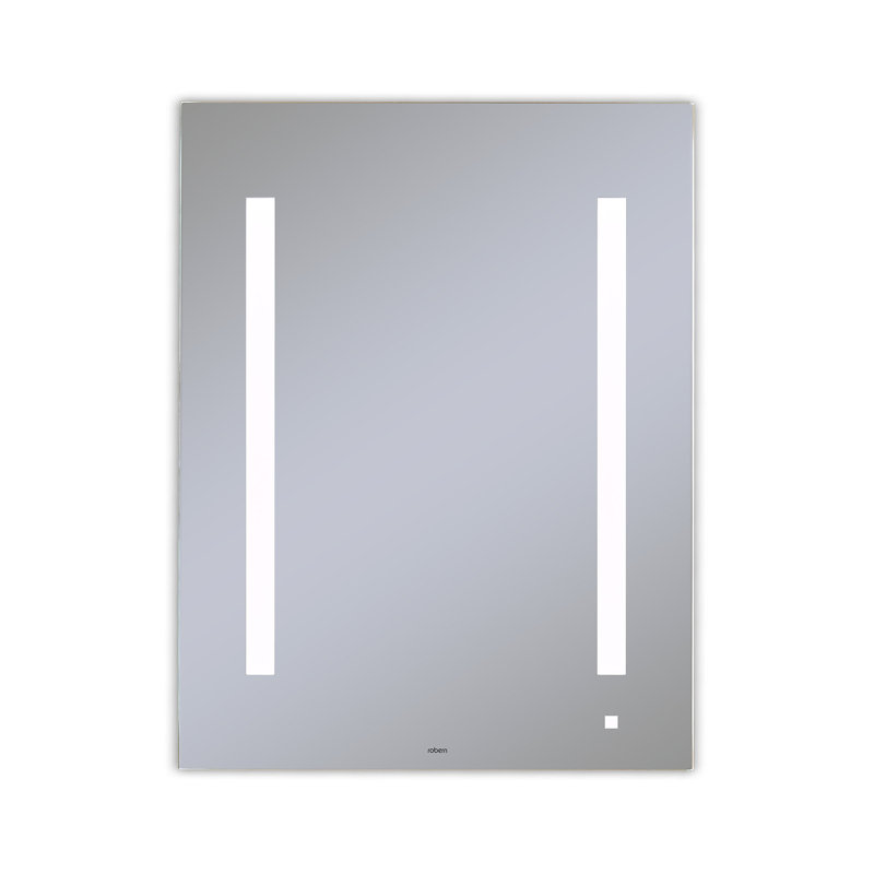 Sleek Frameless Rectangular Vanity Bathroom Mirror with LUM Lighting