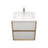 23.4'' Single Bathroom Vanity with Acrylic Top-231461854