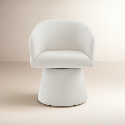 Kyo Swivel Linen Armchair