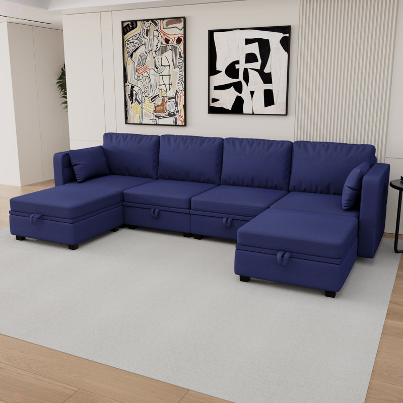 Modular Sectional Sofa U Shaped Modular Couch With Reversible Chaise Modular Sofa Sectional Couch With Storage Seats