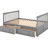 Full Over Bunk Bed With Drawers In Gray - Convertible For Bedroom Gray, Handled Drawer Storage, Build-1015177173-1015177179
