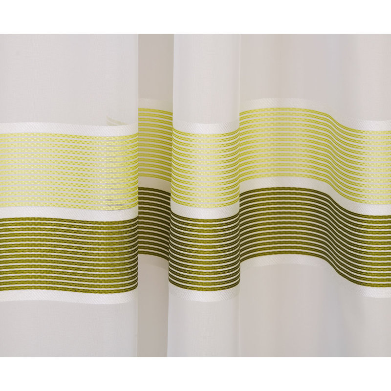 Sanostee Semi Sheer Curtain, Green