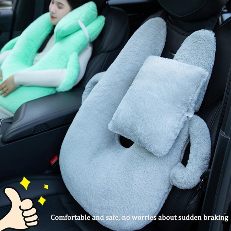 Oreiller de voyage, oreiller de voiture, oreiller de sommeil, soutien du corps, oreiller en forme de U, oreiller pour adultes, lavable
