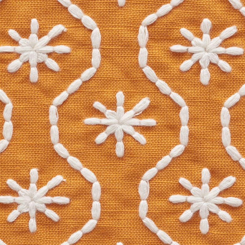 Tissu de broderie Gigi, Orange