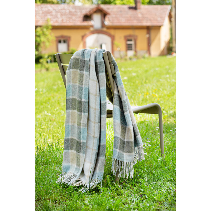 Pinto Throw Blanket, Blue