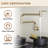 CASAINC 1.8 Flow Wall Mount Swing Arm Folding Pot Filler Kitchen Faucet-92972925