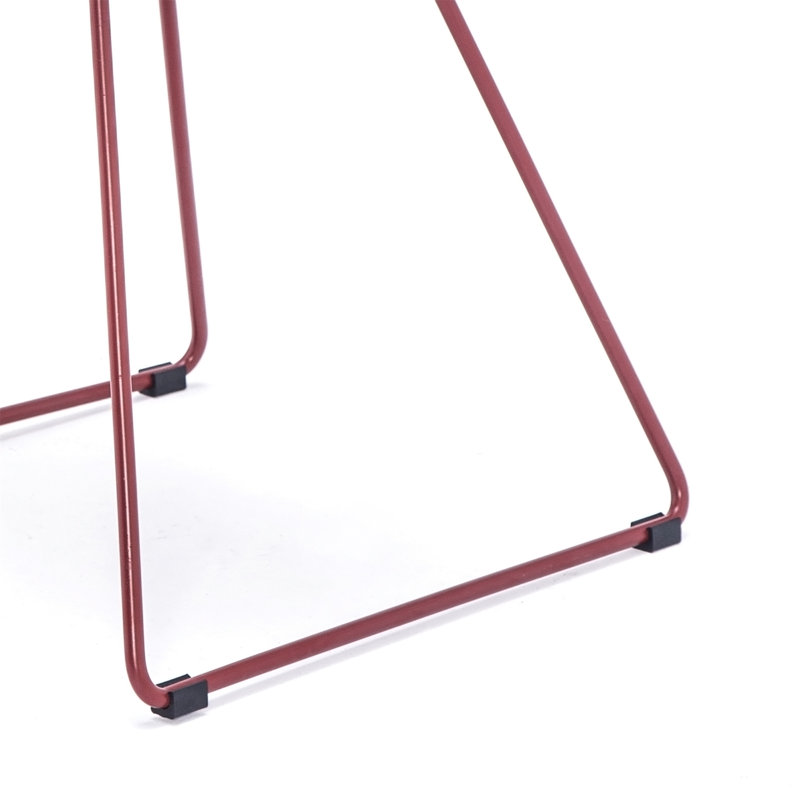 Chaises de bistro en métal Industrial, Red, Red