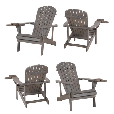 Chaise Adirondack en bois massif Barrand