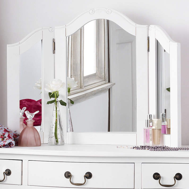 Lemaire Flat Wall Mirror, Antique White